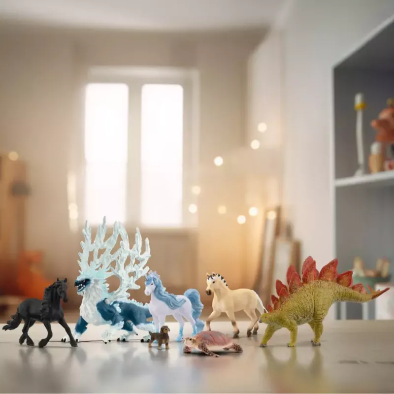 Spielfigur Schleich Norwegische Fjordpferdstute 13980 Braun Weiß Gelb
