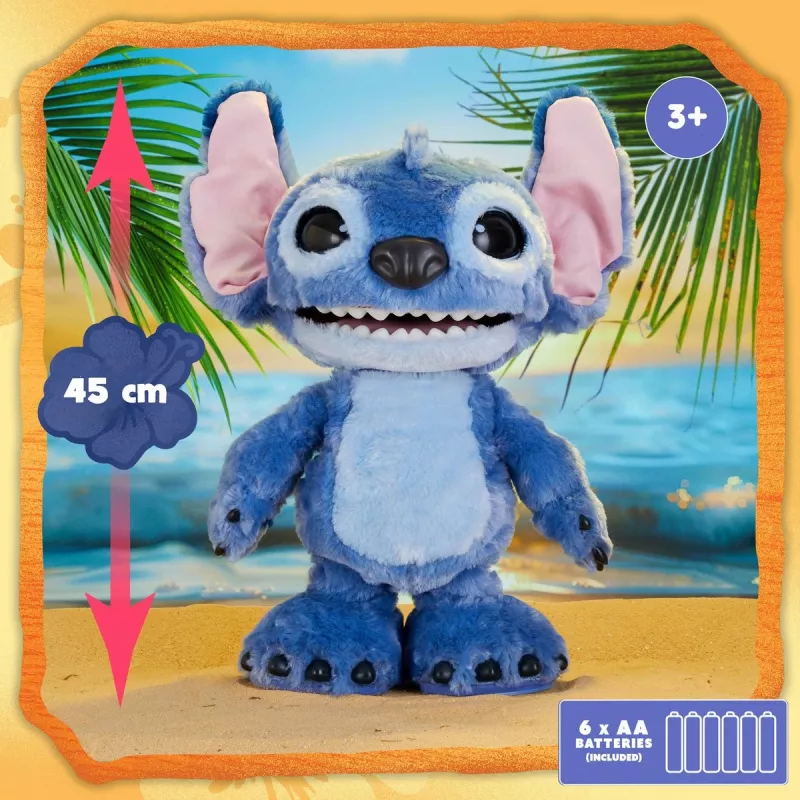 Just Play Disney Stitch - Ultimate Stitch, Figur, 3 Jahr(e), Interaktiv, Mit Ton, AA, Batterien enthalten