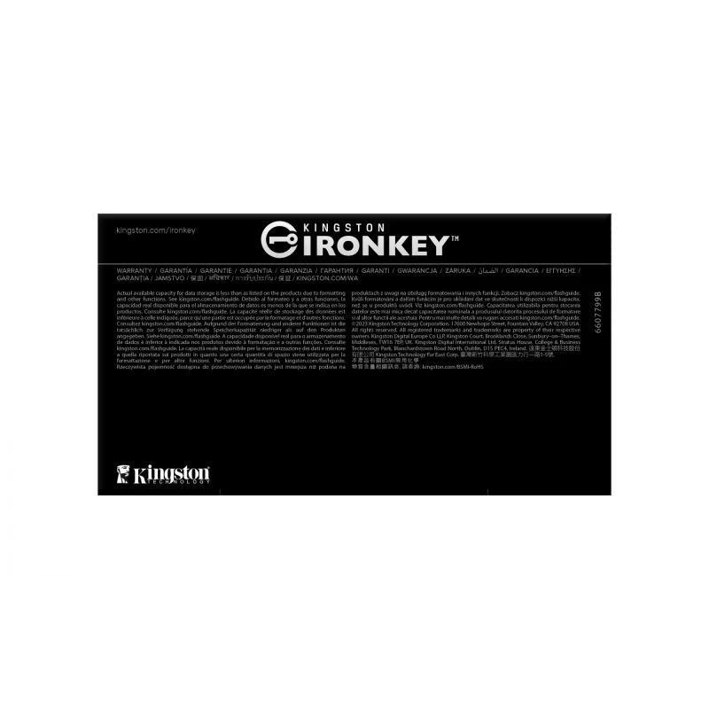 USB Flash Drive Kingston Technology IronKey 64GB D500S FIPS 140-3 AES-256