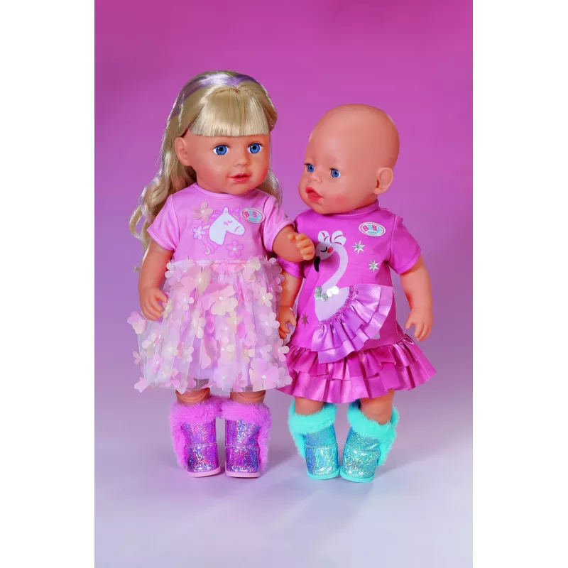 BABY born Glitzerstiefel 2-fach sortiert 43cm Puppenschuhe
