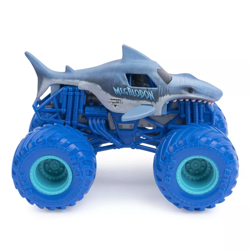 Monster Jam, offizielle Batman vs. Megalodon Druckguss-Monstertrucks, Maßstab 1:64, Spielzeug für Jungen ab 3 Jahren