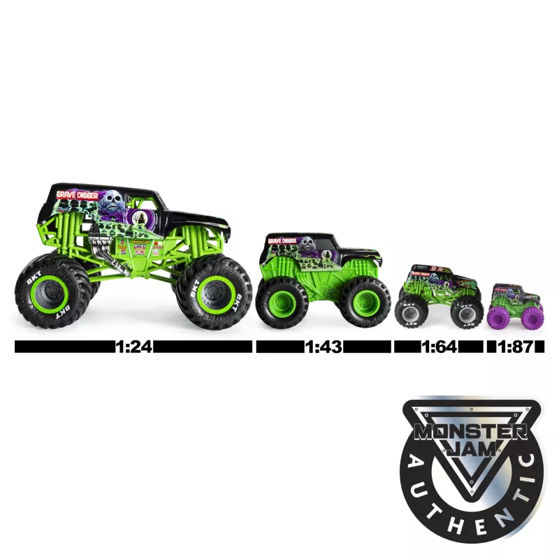 Monster Jam, offizielle Batman vs. Megalodon Druckguss-Monstertrucks, Maßstab 1:64, Spielzeug für Jungen ab 3 Jahren