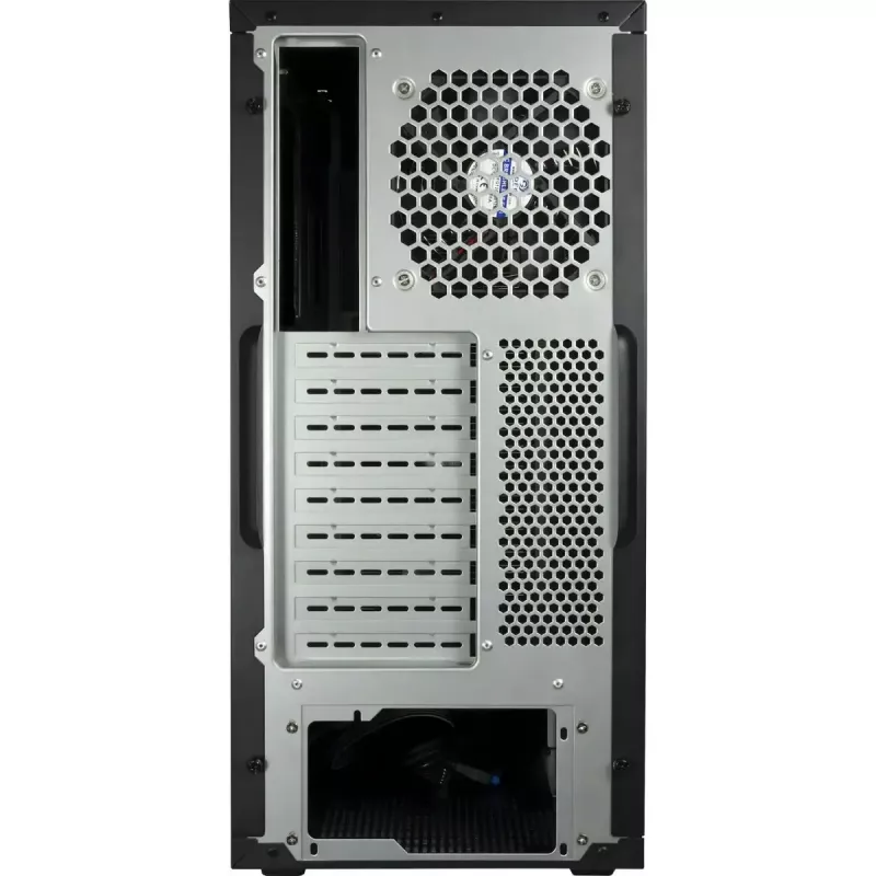 Computergehäuse INTER-TECH 88887382 Micro Tower Schwarz — Micro Tower, unterstützt ATX/EATX/SSI EEB/Micro ATX/Mini-ITX, 7×3,5-Zoll-Schächte, 2×2,5-Zoll-Schächte, 10×5,25-Zoll-Schächte, 2×USB 3.2 Gen1