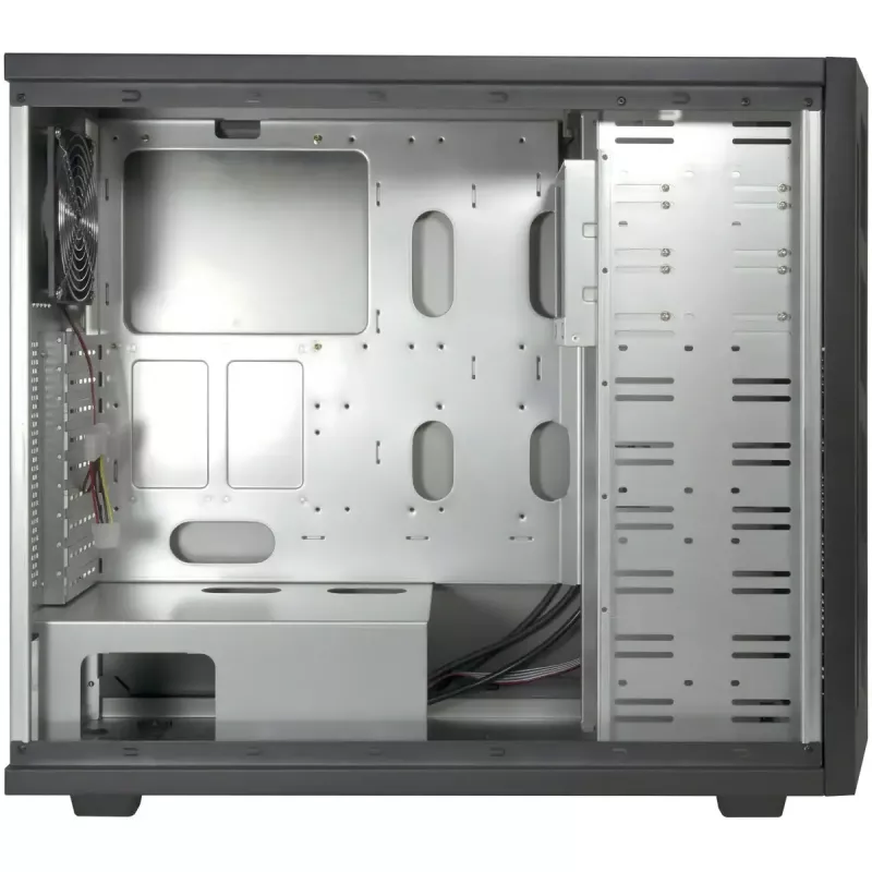 Computergehäuse INTER-TECH 88887382 Micro Tower Schwarz — Micro Tower, unterstützt ATX/EATX/SSI EEB/Micro ATX/Mini-ITX, 7×3,5-Zoll-Schächte, 2×2,5-Zoll-Schächte, 10×5,25-Zoll-Schächte, 2×USB 3.2 Gen1