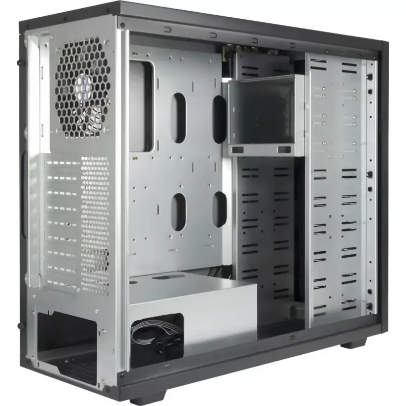 Computergehäuse INTER-TECH 88887382 Micro Tower Schwarz — Micro Tower, unterstützt ATX/EATX/SSI EEB/Micro ATX/Mini-ITX, 7×3,5-Zoll-Schächte, 2×2,5-Zoll-Schächte, 10×5,25-Zoll-Schächte, 2×USB 3.2 Gen1