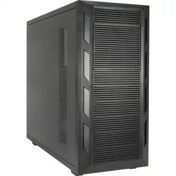 Computergehäuse INTER-TECH 88887382 Micro Tower Schwarz — Micro Tower, unterstützt ATX/EATX/SSI EEB/Micro ATX/Mini-ITX, 7×3,5-Zoll-Schächte, 2×2,5-Zoll-Schächte, 10×5,25-Zoll-Schächte, 2×USB 3.2 Gen1