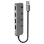 Lindy 4-Port USB 3.0 Hub mit Ein-/Ausschaltern