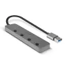 Lindy 4-Port USB 3.0 Hub mit Ein-/Ausschaltern