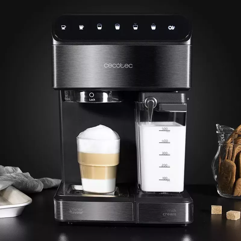 Espressomaschine CECOTEC Power Instant-ccino 20 Touch – vollautomatisch, 1,4 L Wassertank, 2 Tassen, 1350 W