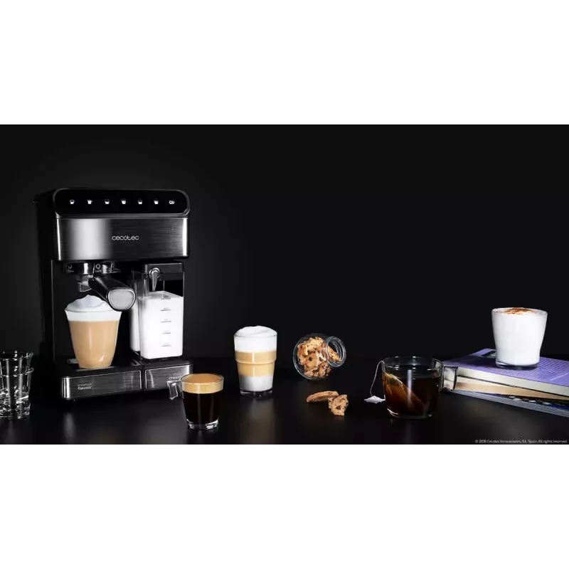 Espressomaschine CECOTEC Power Instant-ccino 20 Touch – vollautomatisch, 1,4 L Wassertank, 2 Tassen, 1350 W