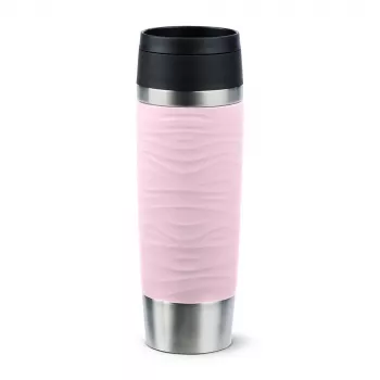 EMSA Travel Mug Waves Grande 500 ml Pink, Edelstahl