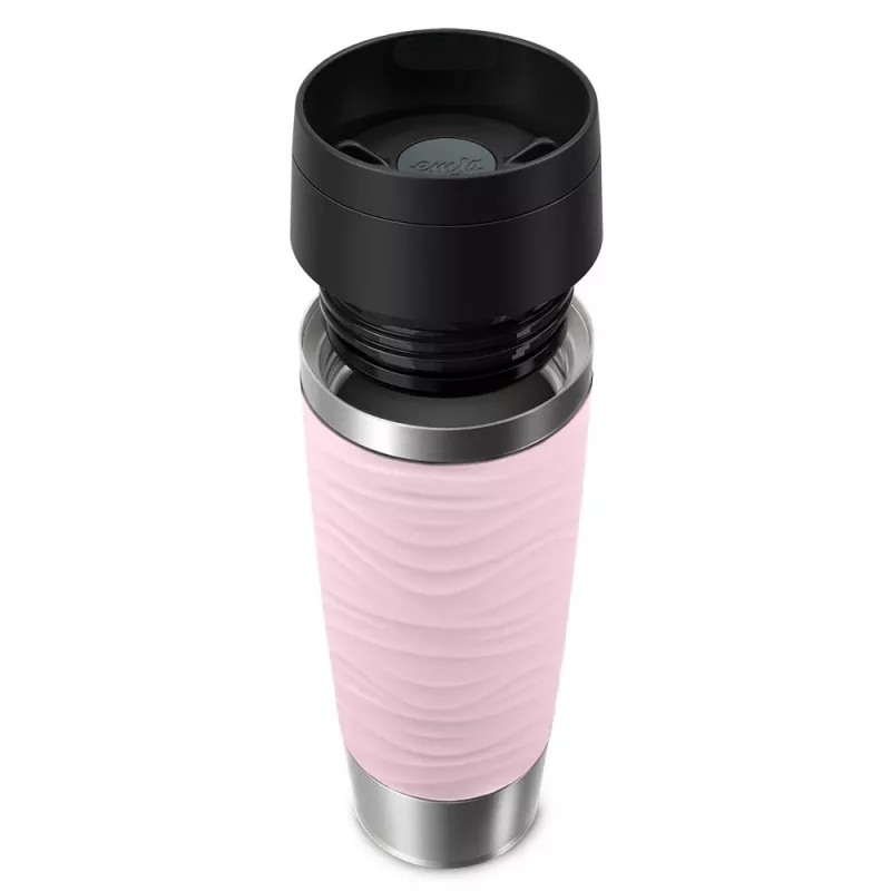 EMSA Travel Mug Waves Grande 500 ml Pink, Edelstahl