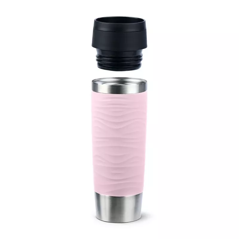 EMSA Travel Mug Waves Grande 500 ml Pink, Edelstahl