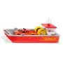 Siku Feuerwehr-Arbeitsboot Feuerwehr-Bootmodell Vormontiert 1:50