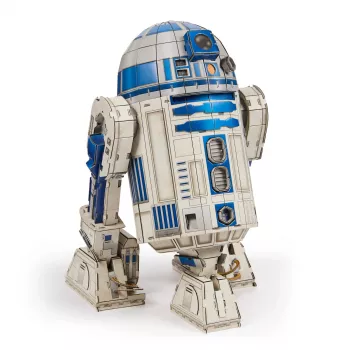 4D Build, Star Wars R2-D2 Kartonmodellbausatz 201 Teile | Star Wars Spielzeug Schreibtischdekoration | Konstruktionsspielzeug | 3D-Modellbausätze für Erwachsene & Jugendliche ab 12