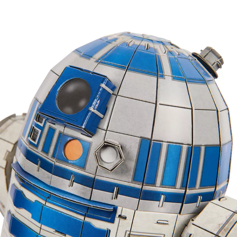 4D Build, Star Wars R2-D2 Kartonmodellbausatz 201 Teile | Star Wars Spielzeug Schreibtischdekoration | Konstruktionsspielzeug | 3D-Modellbausätze für Erwachsene & Jugendliche ab 12