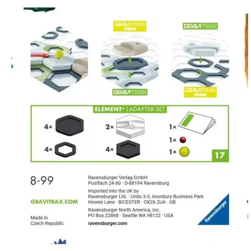 Erweiterungs-Adapter-Set Ravensburger GraviTrax 27532 für Streckenbau