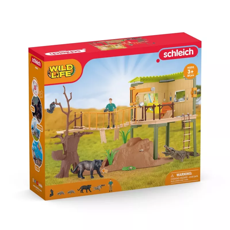 Zoo schleich WILD LIFE Ranger-Abenteuerstation Mehrfarbig 3-8 Jahre