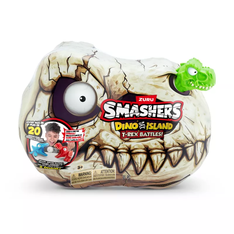 Zuru Smashers T‑Rex Battles Spielzeugfigur – sammelbare Dinosaurier-Actionfigur, sortierte Modelle