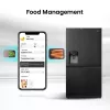 Hisense Side-by-Side-Kühlschrank RS818N4TFE, Freistehend, Amerikanische Tür, Schwarz, Touch, LED, Anzeige an der Tür