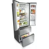 Hisense RF632N4WIE Side-by-Side-Kühlschrank Freistehend 485 L Grau, Edelstahl