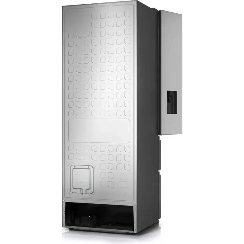Hisense RF632N4WIE Side-by-Side-Kühlschrank Freistehend 485 L Grau, Edelstahl