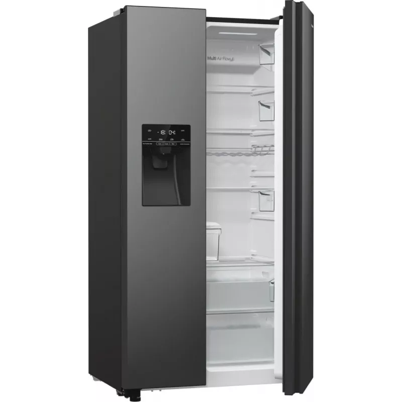 Hisense RS5P535NTFE Side-by-Side-Kühlschrank Freistehend 566 L Schwarz