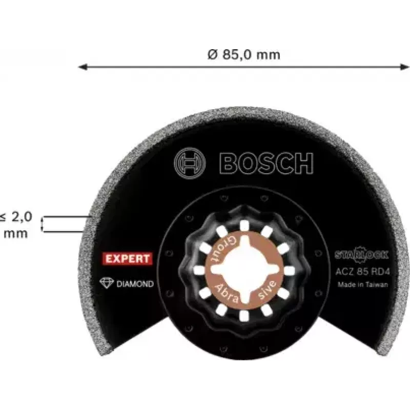 Bosch 2 608 900 035 Multifunktionswerkzeug-Aufsatz Segmentblatt