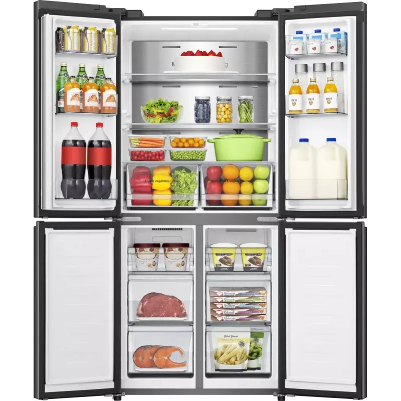 Hisense RQ5P470SAFD Freistehend 483 L Schwarz, Edelstahl