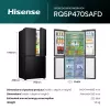 Hisense RQ5P470SAFD Freistehend 483 L Schwarz, Edelstahl