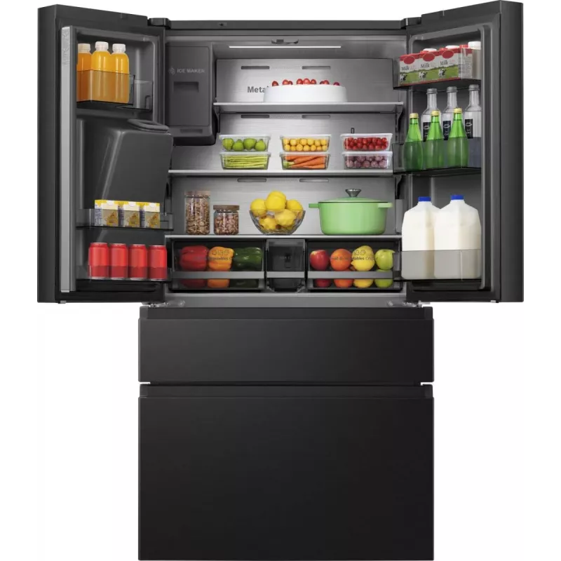 Hisense RF728N4SBFE side-by-side Kühlschrank Freistehend 560 L Schwarz