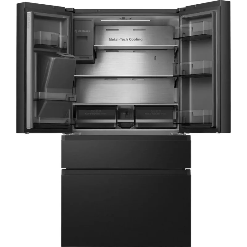 Hisense RF728N4SBFE side-by-side Kühlschrank Freistehend 560 L Schwarz