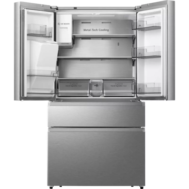 Hisense RF728N4SASE Freistehend 560 L Edelstahl