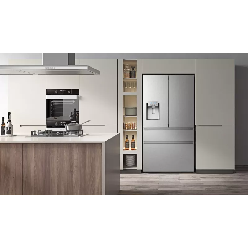 Hisense RF728N4SASE Freistehend 560 L Edelstahl