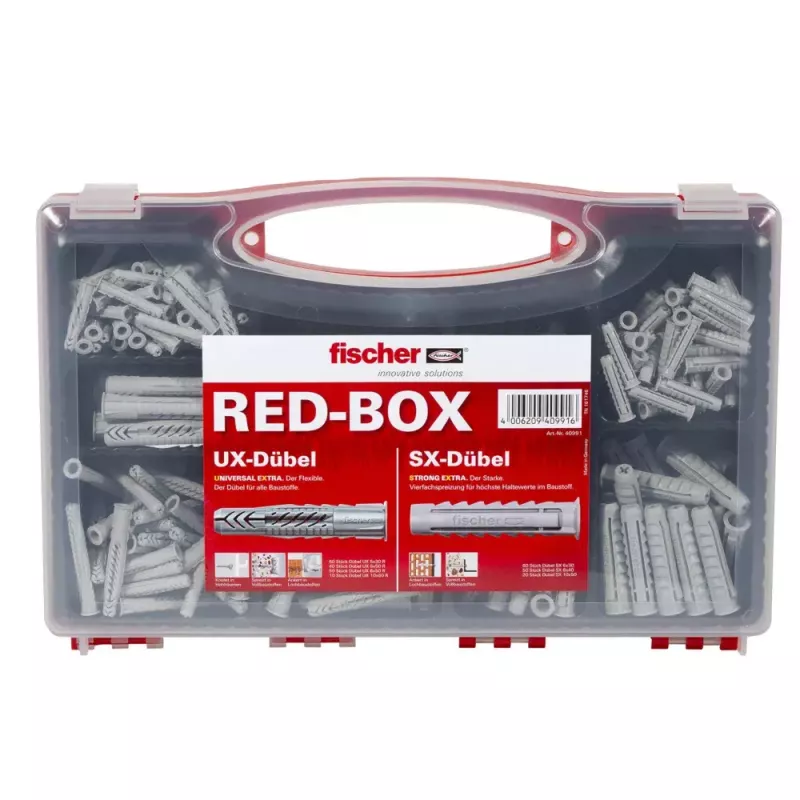 Schrauben- und Dübelset Fischer UX/SX 290 Stück