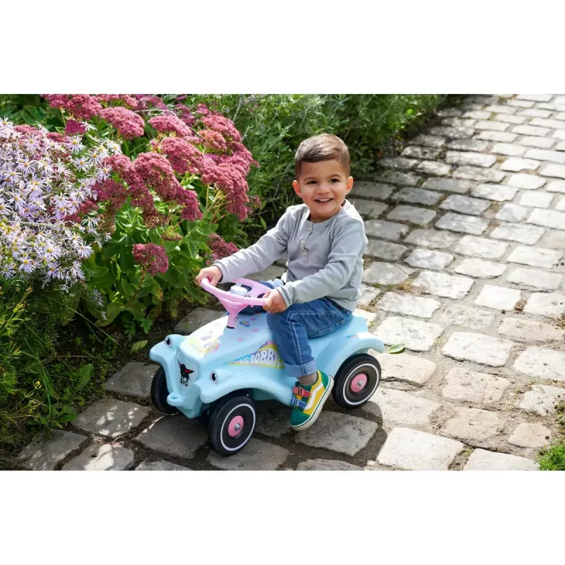 Rutschauto BIG Bobby Car Schiebeart 1 Benutzer 4 Räder Pink Türkis