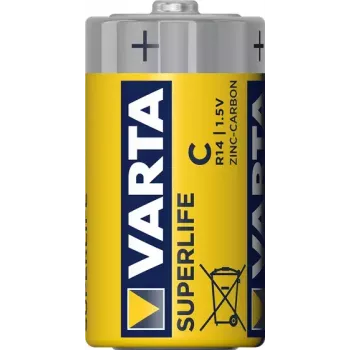 Varta Superlife C Einwegbatterie Zink-Kohle, C-Größe, 1,5 V, 50 mm