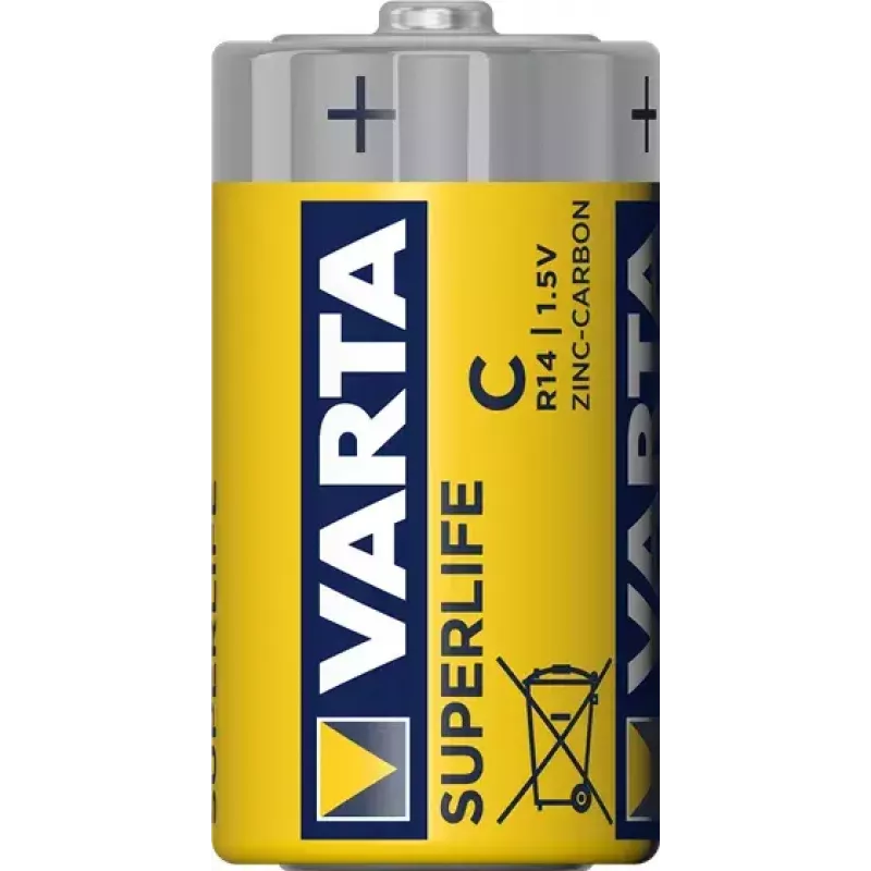 Varta Superlife C Einwegbatterie Zink-Kohle, C-Größe, 1,5 V, 50 mm