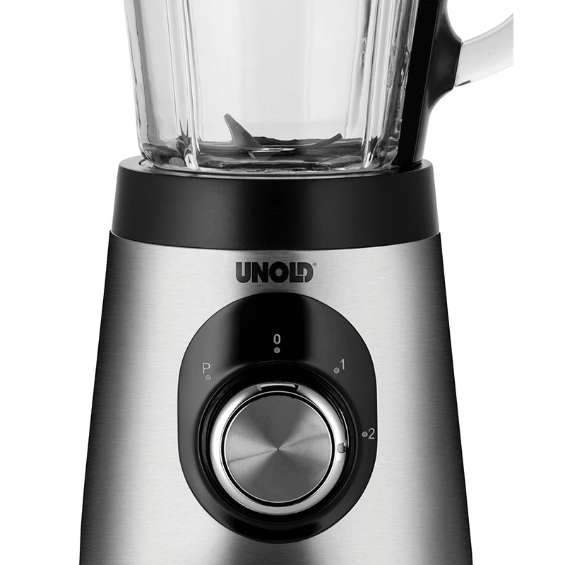 Unold Edel 1,5 L Tischmixer 500 W Schwarz, Edelstahl, Transparent