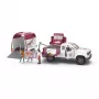 schleich HORSE CLUB Mobile Tierärztin mit Anhänger, Tier, Pferde, 5 Jahr(e), Mehrfarbig