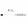 DeLOCK 11206 Stromverteiler 1,5 m 4 Schutzkontakt-Steckdosen Innenbereich Weiß