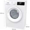 Gorenje WNHPI62SCPS/DE Waschmaschine Frontlader 6 kg 1200 U/min Weiß