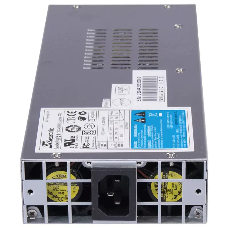 Netzteil Seasonic SS-400 H1U 1U, 400 W, vollmodular, 80 PLUS, grau, 40-mm-Lüfter