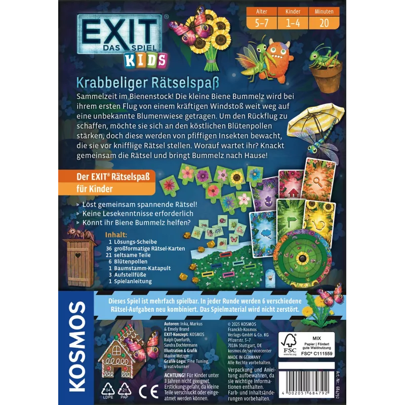 Kosmos 47879024 Brett-/Kartenspiel 20 min Puzzle