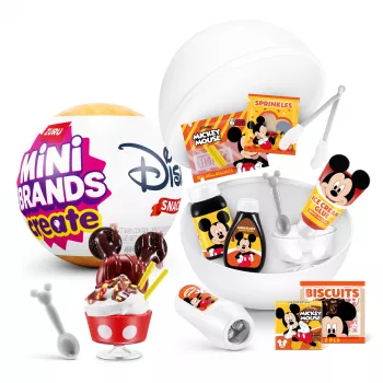 Mini Brands Create Disney Snacks Serie 1 Kapsel, Küche, 8 Jahr(e), Batterien enthalten, LR44, Mehrfarbig