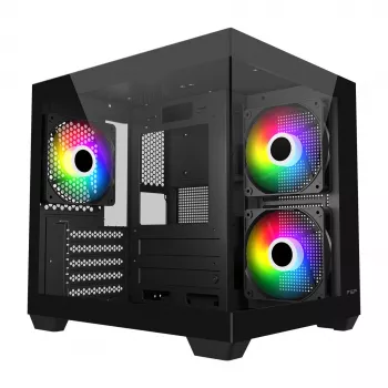 Fortron FSP Geh Mini S140 BA micro-ATX / M-ITX PC-Gehäuse, ARGB, schwarz