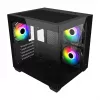 Fortron FSP Geh Mini S140 BA micro-ATX / M-ITX PC-Gehäuse, ARGB, schwarz