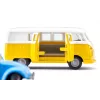 Automodell-Set Siku VW T1 mit Anhänger und VW Käfer, vormontiert 1:50, Größe 42×200×51 mm