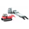 Siku MAN LKW mit Planierraupe, LKW/Anhänger Modell, 1:87, MAN, Grau, Rot, China