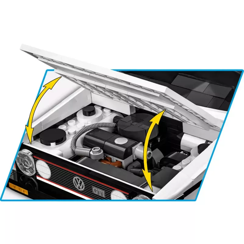 Modellbausatz im Maßstab 1:12 Cobi Volkswagen Golf GTI 1976–1983 Executive Edition — detaillierte aufbaubare Nachbildung